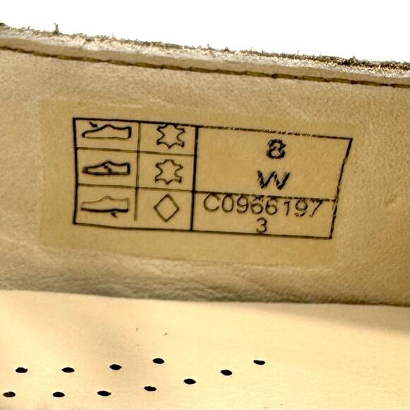 SAS Isabel Mary Jane Pumps Size 8 Wide Taupe/Tan Leather & Leopard Print Textile - Picture 6 of 16